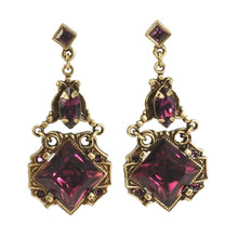 Load image into Gallery viewer, Art Deco Vintage Squares Earrings E540 - Sweet Romance Wholesale