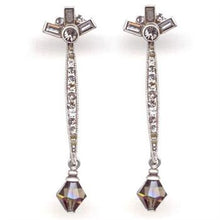 Load image into Gallery viewer, Long Jet Crystal and Bead Earrings E563 - Sweet Romance Wholesale