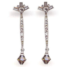 Load image into Gallery viewer, Long Jet Crystal and Bead Earrings E563 - Sweet Romance Wholesale