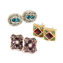 Load image into Gallery viewer, Canterbury Earring Trio Set E636 - Sweet Romance Wholesale