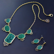 Load image into Gallery viewer, Vintage Green Jadeite Oval Glass Earrings - Sweet Romance Wholesale