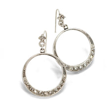 Load image into Gallery viewer, Halo Hoop Earrings E805 - Sweet Romance Wholesale