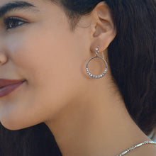 Load image into Gallery viewer, Halo Hoop Earrings E805 - Sweet Romance Wholesale