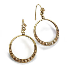 Load image into Gallery viewer, Halo Hoop Earrings E805 - Sweet Romance Wholesale