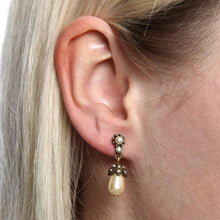 Load image into Gallery viewer, Pearl or Crystal Wedding Earrings - Sweet Romance Wholesale