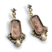 Load image into Gallery viewer, Daphne Intaglio Earrings E909 - Sweet Romance Wholesale