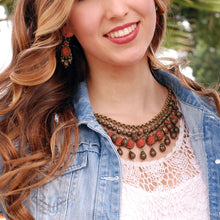 Load image into Gallery viewer, Coral Drop Earrings E1042 - Sweet Romance Wholesale