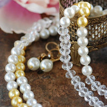 Load image into Gallery viewer, 60" Pearl Necklace &amp; Earring Set N1049-SET - Sweet Romance Wholesale
