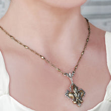 Load image into Gallery viewer, French Ritz Fleur De Lis Necklace - Sweet Romance Wholesale