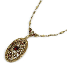 Load image into Gallery viewer, Garnet Victorian Necklace N1069 - Sweet Romance Wholesale