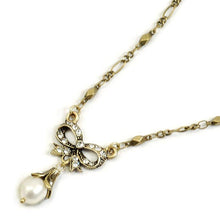 Load image into Gallery viewer, Bow Pearl Wedding Necklace N1070 - Sweet Romance Wholesale