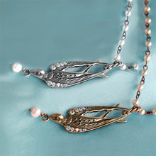 Load image into Gallery viewer, Swallow and Pearls Necklace - Sweet Romance Wholesale