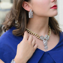 Load image into Gallery viewer, Crystal Bow Necklace N1100 - Sweet Romance Wholesale