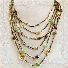 Load image into Gallery viewer, Gemstone Garden Multi Strand Necklace - Sweet Romance Wholesale