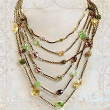 Load image into Gallery viewer, Gemstone Garden Multi Strand Necklace - Sweet Romance Wholesale
