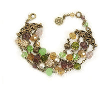 Load image into Gallery viewer, Gemstone Garden Multi Strand Necklace - Sweet Romance Wholesale