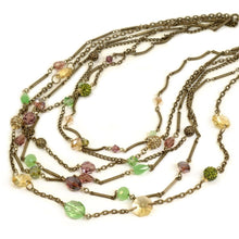 Load image into Gallery viewer, Gemstone Garden Multi Strand Necklace - Sweet Romance Wholesale