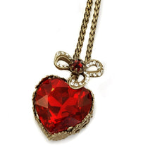 Load image into Gallery viewer, Hollywood Crystal Heart Pendant Necklace - Sweet Romance Wholesale