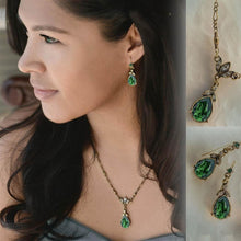 Load image into Gallery viewer, Crystal Pear Teardrop Jewelry Set N1170-E1180-SET - Sweet Romance Wholesale
