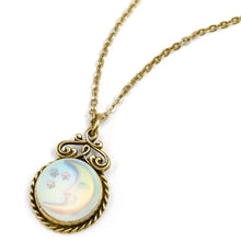 Load image into Gallery viewer, Iridescent Moon Pendant Necklace N1235 - Sweet Romance Wholesale