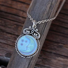 Load image into Gallery viewer, Iridescent Moon Pendant Necklace N1235 - Sweet Romance Wholesale