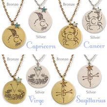 Load image into Gallery viewer, Retro Zodiac Coin Pendant Necklaces N1245 - Sweet Romance Wholesale