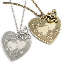 Load image into Gallery viewer, Our Hearts Beat as One Pendant Necklace N1248 - Sweet Romance Wholesale