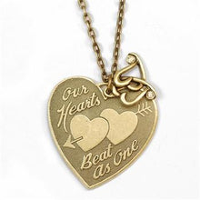Load image into Gallery viewer, Our Hearts Beat as One Pendant Necklace N1248 - Sweet Romance Wholesale
