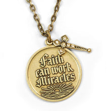 Load image into Gallery viewer, Faith Can Work Miracles Pendant Necklace N1252 - Sweet Romance Wholesale