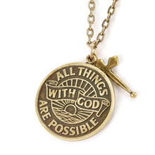 Load image into Gallery viewer, Faith Can Work Miracles Pendant Necklace N1252 - Sweet Romance Wholesale