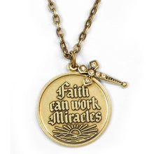 Load image into Gallery viewer, Faith Can Work Miracles Pendant Necklace N1252 - Sweet Romance Wholesale