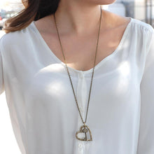 Load image into Gallery viewer, Heart &amp; Key Necklace N1253 - Sweet Romance Wholesale