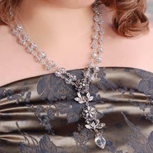 Load image into Gallery viewer, Pointe Flower Double Strand Necklace - Sweet Romance Wholesale