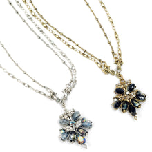 Load image into Gallery viewer, Crystal Cluster Fan Necklace N1311 - Sweet Romance Wholesale