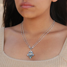 Load image into Gallery viewer, Crystal Cluster Fan Necklace N1311 - Sweet Romance Wholesale