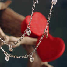 Load image into Gallery viewer, Heart Charm Figaro Layering Necklace N1315 - Sweet Romance Wholesale