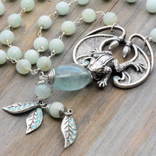 Load image into Gallery viewer, Aventurine and Flourite Frog Necklace N1326 - Sweet Romance Wholesale