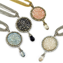 Load image into Gallery viewer, Druzy Pendant Necklace N1331 - Sweet Romance Wholesale