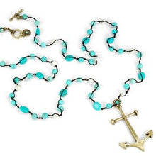 Load image into Gallery viewer, Anchor &amp; Tahiti Pearl Necklace N1339 - Sweet Romance Wholesale