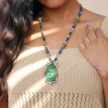 Load image into Gallery viewer, Tranquility Vintage Glass Buddha Necklace N1346 - Sweet Romance Wholesale
