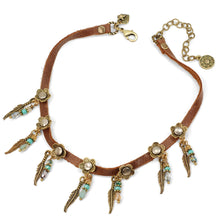 Load image into Gallery viewer, Feathers &amp; Beads 1960s Leather Choker N1350 - Sweet Romance Wholesale