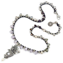 Load image into Gallery viewer, Mermaid Pendant on Crochet Beaded Necklace N1363 - Sweet Romance Wholesale