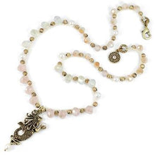 Load image into Gallery viewer, Mermaid Pendant on Crochet Beaded Necklace N1363 - Sweet Romance Wholesale