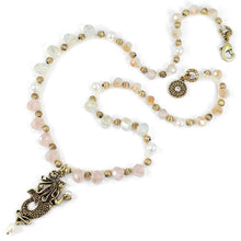 Load image into Gallery viewer, Mermaid Pendant on Crochet Beaded Necklace N1363 - Sweet Romance Wholesale