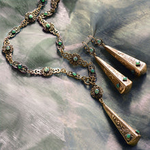 Load image into Gallery viewer, Old Czech Drop Necklace N1381 - Sweet Romance Wholesale