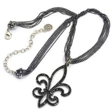 Load image into Gallery viewer, Twilight Fleur di Lis Necklace - Sweet Romance Wholesale