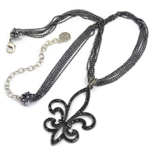 Load image into Gallery viewer, Twilight Fleur di Lis Necklace - Sweet Romance Wholesale