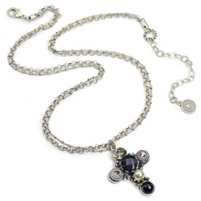 Load image into Gallery viewer, Boho Jet Cross Necklace N1408 - Sweet Romance Wholesale