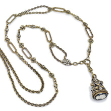 Load image into Gallery viewer, Vintage Cameo Fob Necklace - Sweet Romance Wholesale