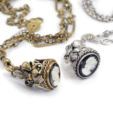 Load image into Gallery viewer, Vintage Cameo Fob Necklace - Sweet Romance Wholesale